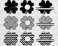 Shamrock Svg Files For Cricut And Silhouette, Four Leaf Clover St Patricks Day Svg Cut Files, Irish Svg, Lucky Clover Svg
