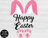 Bunny Monogram Svg Cut Files, Easter Bunny Svg, Easter Svg Files For Cricut And Silhouette, Easter Monogram Svg