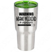 Warning Miami Weekend In Progress Svg Files For Cricut And Silhouette, Girls Trip Svg Cut File, Best Friends Svg for Girls Getaway