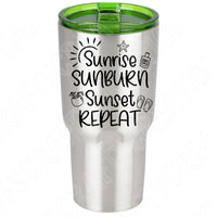 Sunrise Sunburn Sunset Repeat Svg Files For Cricut And Silhouette, Summer Svg Cut Files, Beach Svg, Vacation Svg, Lake Svg, Lake Life Svg