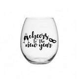Cheers To The New Year Hand Lettered Svg. New Years Svg Cut File for Cricut and Silhouette. New Year Clipart Digital Download Vector.