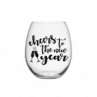 New Years Svg, Cheers To The New Year Svg, Dxf, Eps, Png Cut Files For Cricut, Silhouette, Glowforge