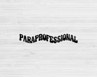 paraprofessional cut file