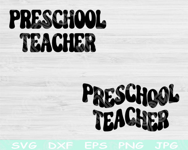 preschool teacher svg