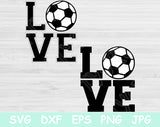 soccer love svg