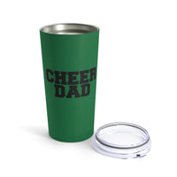 Dark Green Cheer Dad Tumbler 20oz Gift For Him