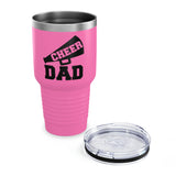 Cheer Dad Ringneck Tumbler, 30oz Gift For Him