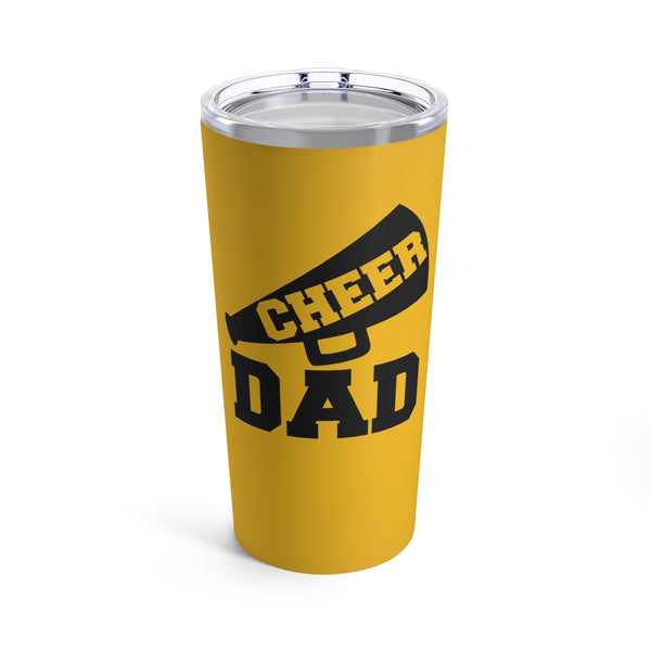 Yellow Cheer Dad Tumbler 20oz With Megaphone Gift For Him