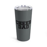 Dark Grey Cheer Dad Tumbler 20oz Gift For Him