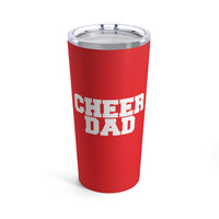 Red Cheer Dad Tumbler 20oz Gift For Him