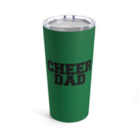 Dark Green Cheer Dad Tumbler 20oz Gift For Him