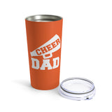 Orange Cheer Dad Tumbler 20oz With Megaphone Gift For Him