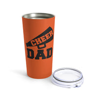 Orange Cheer Dad Tumbler 20oz With Megaphone Gift For Him