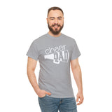Cheer Dad T Shirt With Megaphone Unisex Graphic Shirt Gift For Him