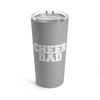 Light Grey Cheer Dad Tumbler 20oz Gift For Him