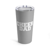 Light Grey Cheer Dad Tumbler 20oz Gift For Him