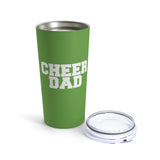 Light Green Cheer Dad Tumbler 20oz Gift For Him