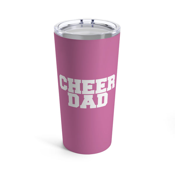Light Pink Cheer Dad Tumbler 20oz Gift For Him