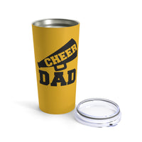 Yellow Cheer Dad Tumbler 20oz With Megaphone Gift For Him