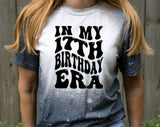 In My Birthday Era Svg Files For Cricut, 17th Birthday Svg, 17 Year Old Svg Dxf Png Eps Cut Files Silhouette