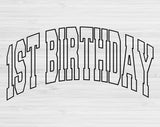1st Birthday Svg Files For Cricut, First Birthday Svg, One Birthday Svg Dxf Png Eps Cut Files Silhouette