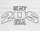 In My 20s Era Svg Files For Cricut, 20s Birthday Svg, Twenties Era Svg Dxf Png Eps Cut Files Silhouette
