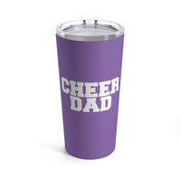 Light Purple Cheer Dad Tumbler 20oz Gift For Him