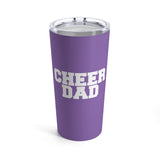 Light Purple Cheer Dad Tumbler 20oz Gift For Him