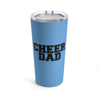 Light Blue Cheer Dad Tumbler 20oz Gift For Him