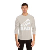 Cheer Dad Shirt With Megaphone Long Sleeve T-Shirt Gift For Him