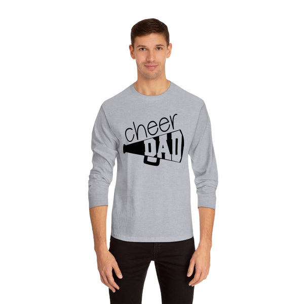 Cheer Dad Shirt With Megaphone Long Sleeve T-Shirt Gift For Him