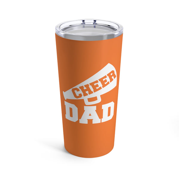 Orange Cheer Dad Tumbler 20oz With Megaphone Gift For Him