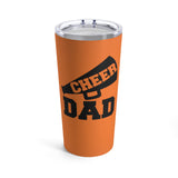 Orange Cheer Dad Tumbler 20oz With Megaphone Gift For Him