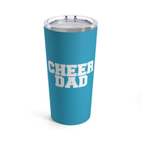 Turquoise Cheer Dad Tumbler 20oz Gift For Him
