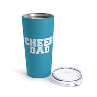 Turquoise Cheer Dad Tumbler 20oz Gift For Him
