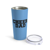Light Blue Cheer Dad Tumbler 20oz Gift For Him