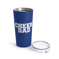 Dark Blue Cheer Dad Tumbler 20oz Gift For Him