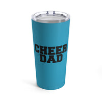Turquoise Cheer Dad Tumbler 20oz Gift For Him