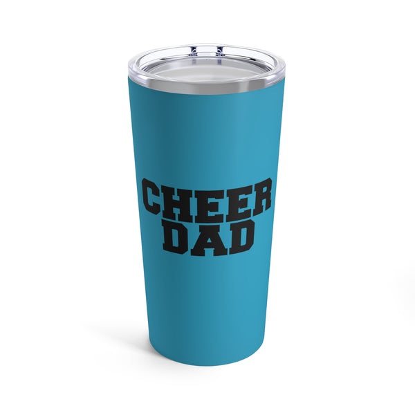Turquoise Cheer Dad Tumbler 20oz Gift For Him