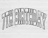 7th Birthday Svg Files For Cricut, Seventh Birthday Svg, 7 Year Old Svg Dxf Png Eps Cut Files Silhouette