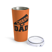 Orange Cheer Dad Tumbler 20oz With Megaphone Gift For Him