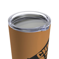 Light Brown Cheer Dad Tumbler 20oz With Megaphone Gift For Him