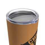 Light Brown Cheer Dad Tumbler 20oz With Megaphone Gift For Him
