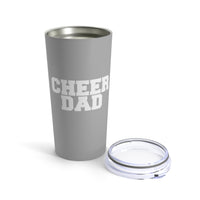 Light Grey Cheer Dad Tumbler 20oz Gift For Him