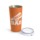 Orange Cheer Dad Tumbler 20oz With Megaphone Gift For Him