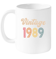 1989 Retro Vintage Birth Year Blast Coffee Mug, Tumbler, Wine Glass
