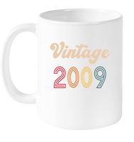 2009 Retro Vintage Birth Year Blast Coffee Mug, Tumbler, Wine Glass