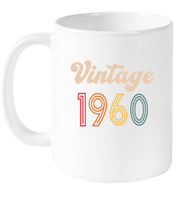 1960 Retro Vintage Birth Year Blast Coffee Mug, Tumbler, Wine Glass