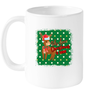 Oh Deer Christmas Is Here Funny Christmas Coffee Mug