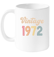 1972 Retro Vintage Birth Year Blast Coffee Mug, Tumbler, Wine Glass